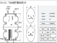 JW3-6383空氣彈簧/氣囊減振/Air spring shock absorbers/W01-358-8030/FT330-29498/1003588030C/3B6383/3B5383/3B383 3B-383
